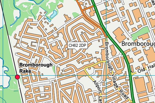 CH62 2DP map - OS VectorMap District (Ordnance Survey)