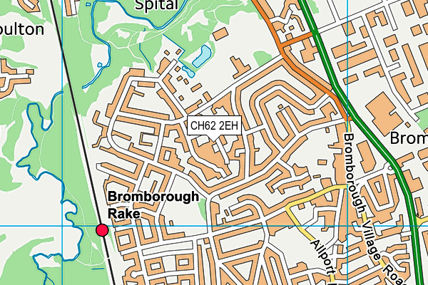 CH62 2EH map - OS VectorMap District (Ordnance Survey)