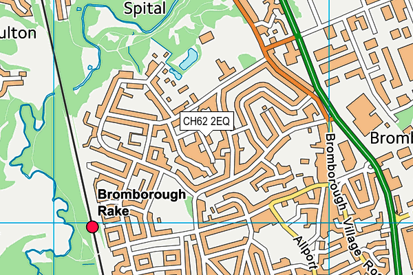 CH62 2EQ map - OS VectorMap District (Ordnance Survey)