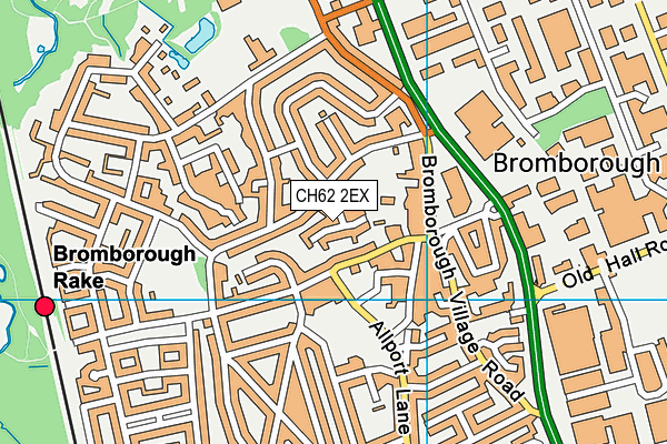 CH62 2EX map - OS VectorMap District (Ordnance Survey)