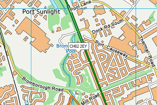 CH62 2EY map - OS VectorMap District (Ordnance Survey)