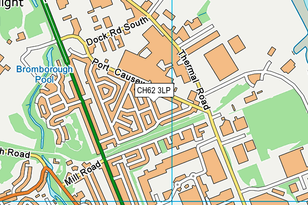 CH62 3LP map - OS VectorMap District (Ordnance Survey)