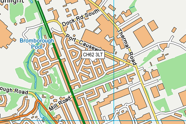 CH62 3LT map - OS VectorMap District (Ordnance Survey)
