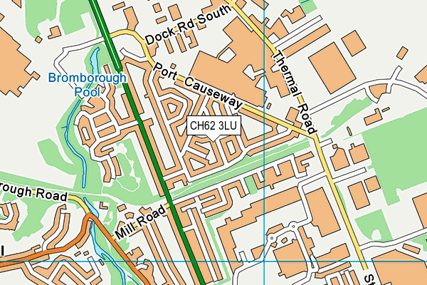 CH62 3LU map - OS VectorMap District (Ordnance Survey)