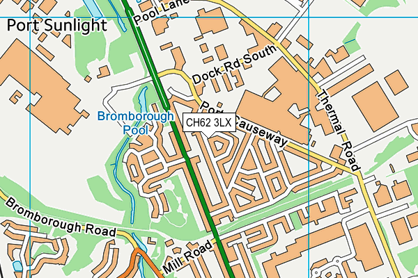 CH62 3LX map - OS VectorMap District (Ordnance Survey)