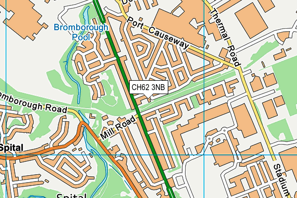 CH62 3NB map - OS VectorMap District (Ordnance Survey)