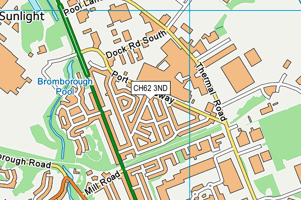 CH62 3ND map - OS VectorMap District (Ordnance Survey)