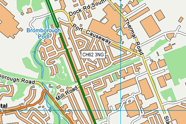 CH62 3NG map - OS VectorMap District (Ordnance Survey)