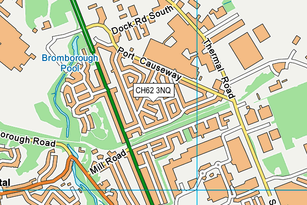 CH62 3NQ map - OS VectorMap District (Ordnance Survey)