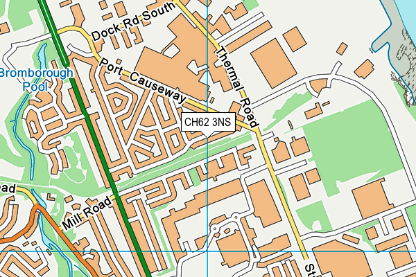 CH62 3NS map - OS VectorMap District (Ordnance Survey)