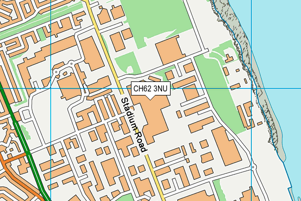 CH62 3NU map - OS VectorMap District (Ordnance Survey)