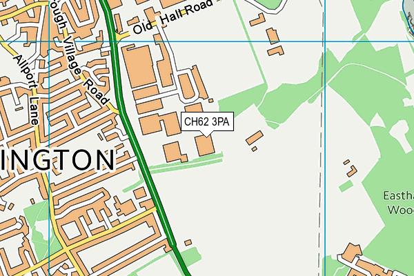 CH62 3PA map - OS VectorMap District (Ordnance Survey)