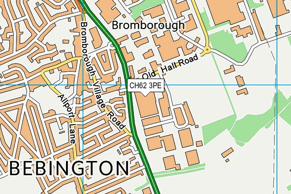 Jd Gyms (Bromborough) map (CH62 3PE) - OS VectorMap District (Ordnance Survey)