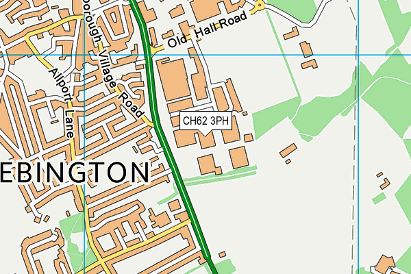 CH62 3PH map - OS VectorMap District (Ordnance Survey)