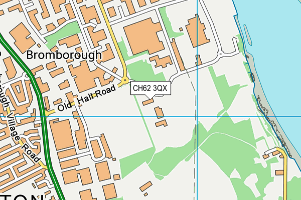 CH62 3QX map - OS VectorMap District (Ordnance Survey)