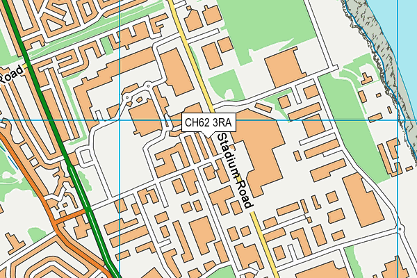 CH62 3RA map - OS VectorMap District (Ordnance Survey)