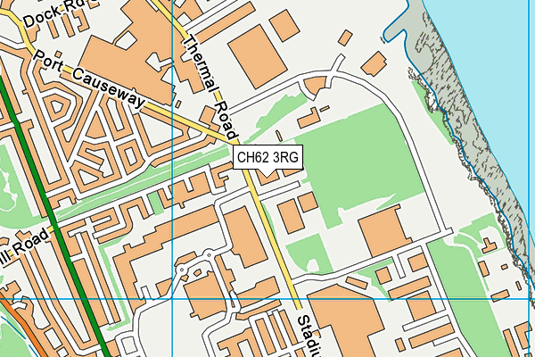 CH62 3RG map - OS VectorMap District (Ordnance Survey)