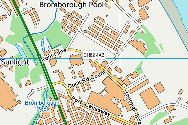 CH62 4AB map - OS VectorMap District (Ordnance Survey)