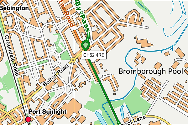 CH62 4RE map - OS VectorMap District (Ordnance Survey)