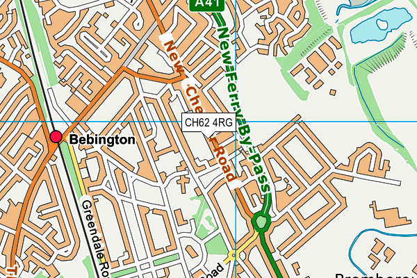 CH62 4RG map - OS VectorMap District (Ordnance Survey)