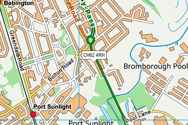 CH62 4RH map - OS VectorMap District (Ordnance Survey)