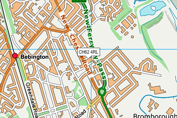 CH62 4RL map - OS VectorMap District (Ordnance Survey)