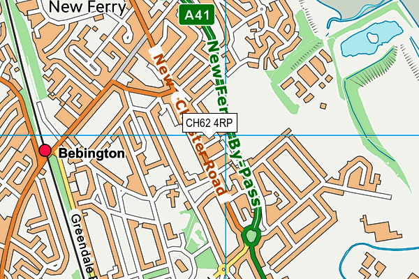 CH62 4RP map - OS VectorMap District (Ordnance Survey)