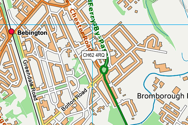 CH62 4RQ map - OS VectorMap District (Ordnance Survey)