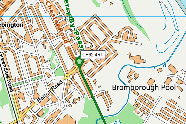 CH62 4RT map - OS VectorMap District (Ordnance Survey)