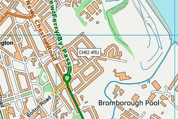 CH62 4RU map - OS VectorMap District (Ordnance Survey)