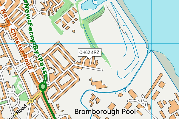 CH62 4RZ map - OS VectorMap District (Ordnance Survey)