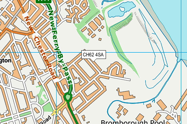 CH62 4SA map - OS VectorMap District (Ordnance Survey)