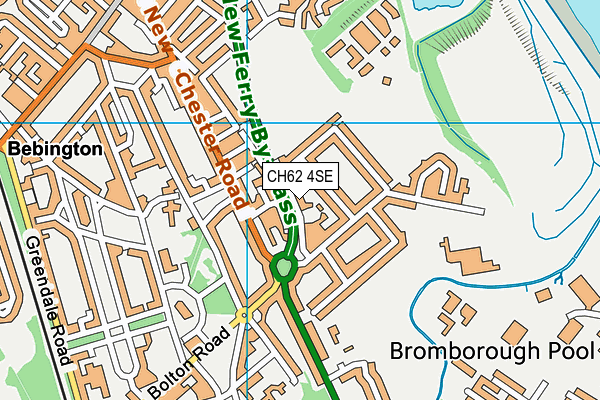 CH62 4SE map - OS VectorMap District (Ordnance Survey)