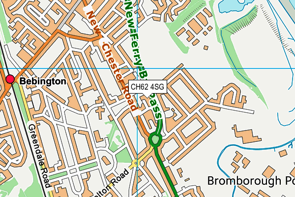 CH62 4SG map - OS VectorMap District (Ordnance Survey)