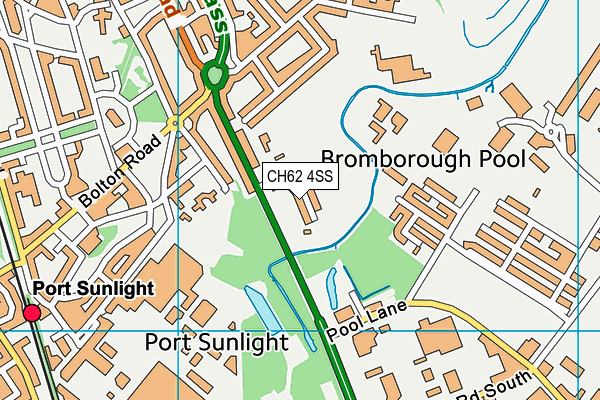 CH62 4SS map - OS VectorMap District (Ordnance Survey)