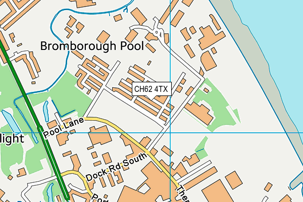 CH62 4TX map - OS VectorMap District (Ordnance Survey)