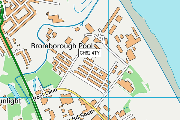 CH62 4TY map - OS VectorMap District (Ordnance Survey)