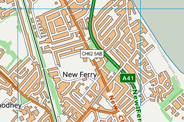 CH62 5AB map - OS VectorMap District (Ordnance Survey)