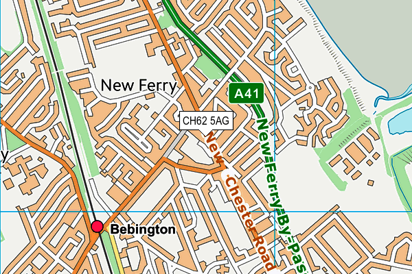 CH62 5AG map - OS VectorMap District (Ordnance Survey)