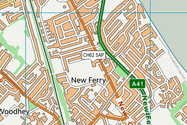 CH62 5AP map - OS VectorMap District (Ordnance Survey)