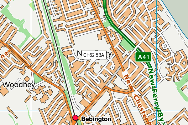 Grove Street Primary School map (CH62 5BA) - OS VectorMap District (Ordnance Survey)