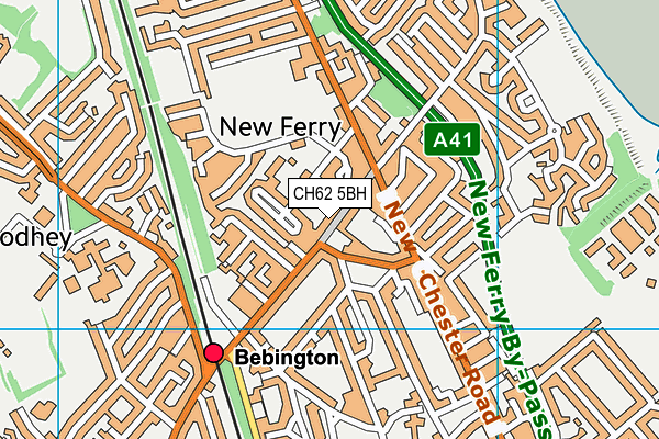 CH62 5BH map - OS VectorMap District (Ordnance Survey)