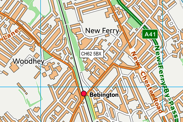 CH62 5BX map - OS VectorMap District (Ordnance Survey)