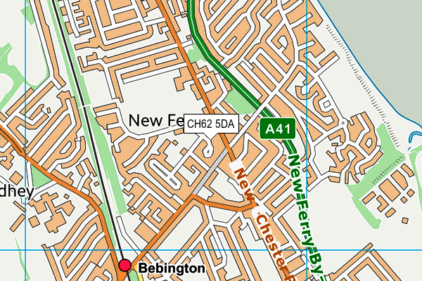 CH62 5DA map - OS VectorMap District (Ordnance Survey)