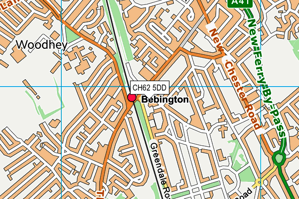 CH62 5DD map - OS VectorMap District (Ordnance Survey)