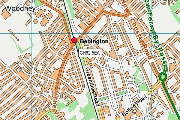 CH62 5EA map - OS VectorMap District (Ordnance Survey)