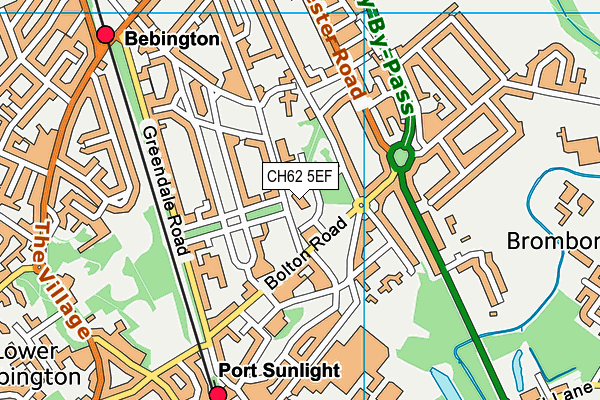 Church Drive Primary School map (CH62 5EF) - OS VectorMap District (Ordnance Survey)