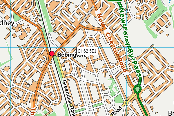 CH62 5EJ map - OS VectorMap District (Ordnance Survey)