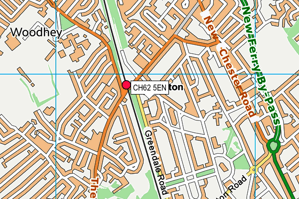 CH62 5EN map - OS VectorMap District (Ordnance Survey)