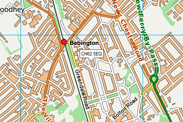 CH62 5EQ map - OS VectorMap District (Ordnance Survey)